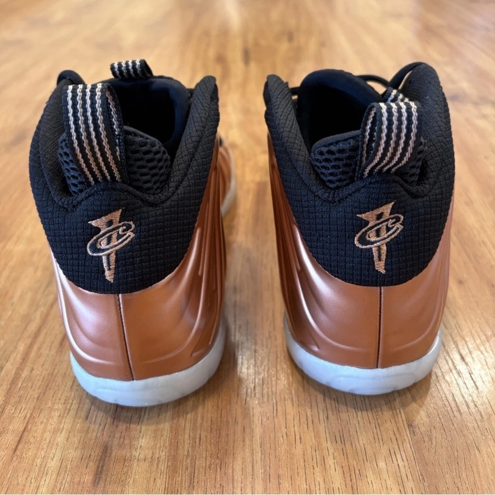 Nike Little Posite One Metallic Copper/Black FZ0990-800‎ GS Boys Size 5.5 Youth - Picture 6 of 7